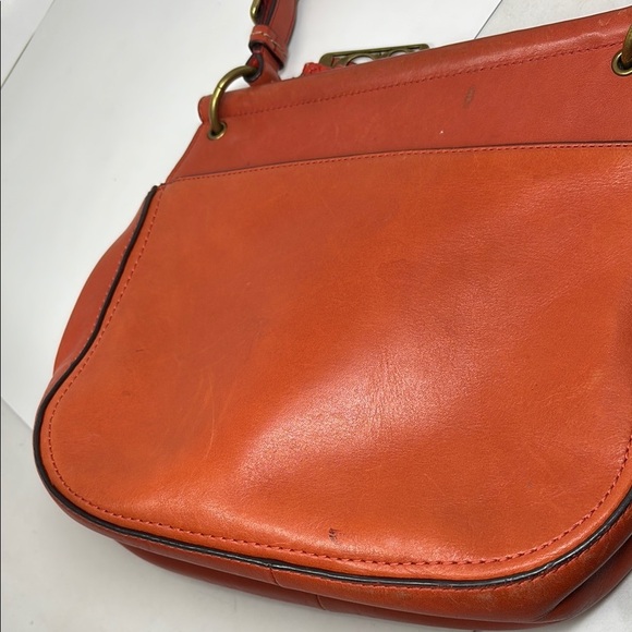 COACH Orange Leather Handbag size M - Picture 7 of 7